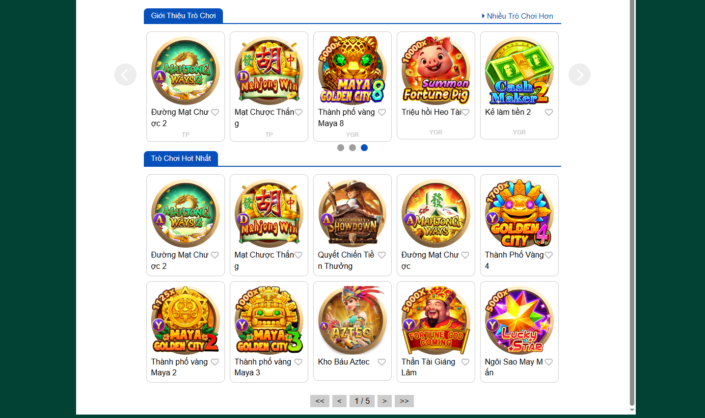 Các nhà cung cấp game nổ hũ